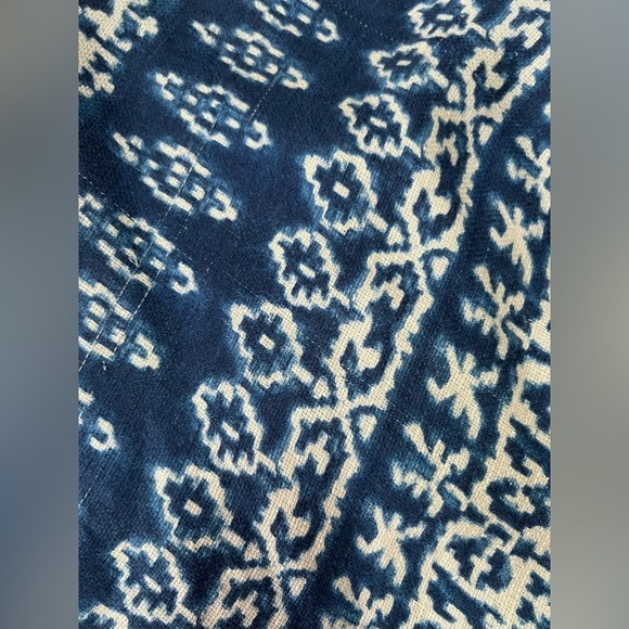 Coldwater Creek pre worn Navy and Cream Patterned Asymmetrical Skirt size M - Picture 9 of 13